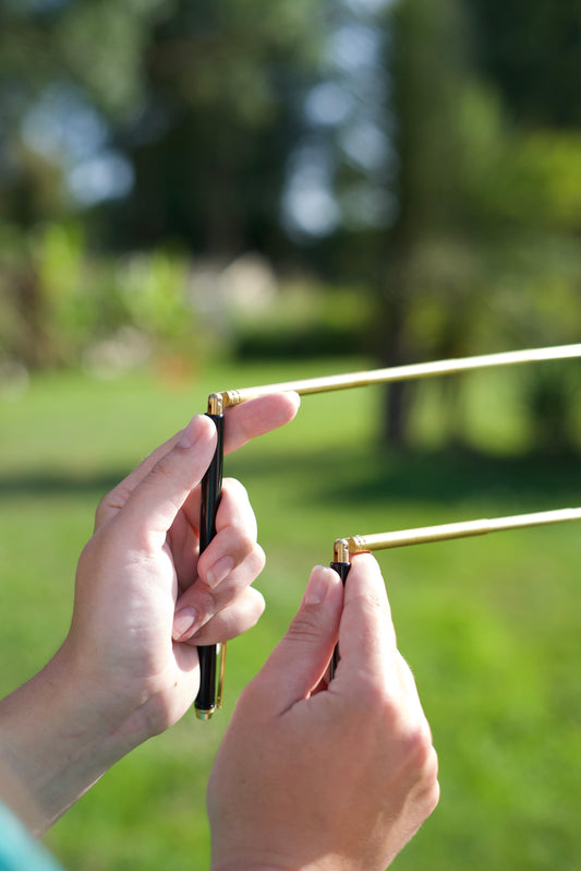 Baguettes de sourcier en cuivre - RETRACTABLE - (Radiesthésie)