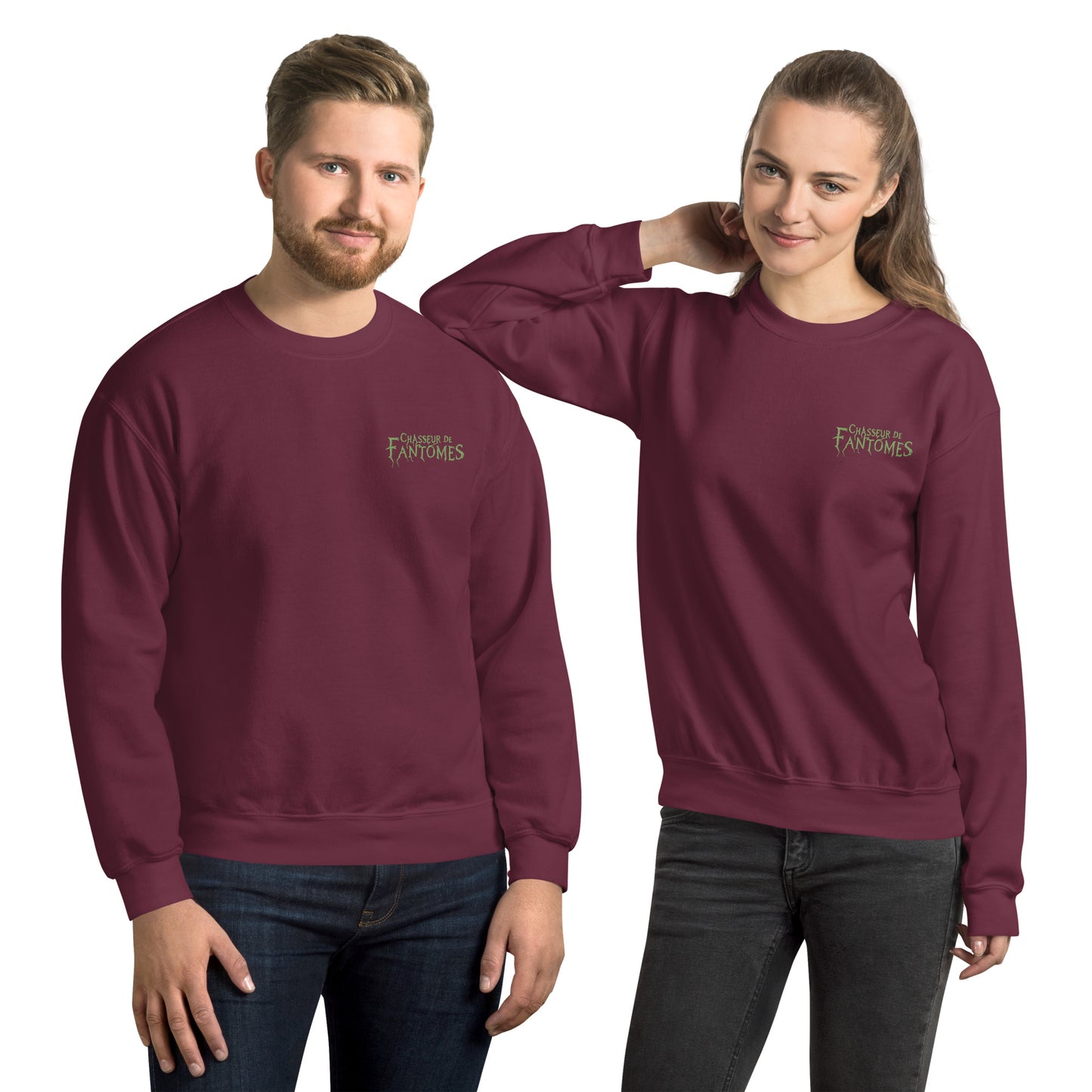 Sweat Unisexe à Col Rond - Chasseur de fantômes (broderie)