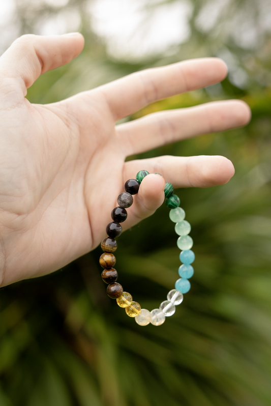 Bracelet en pierres Gemstone - (Protection spirituelle)